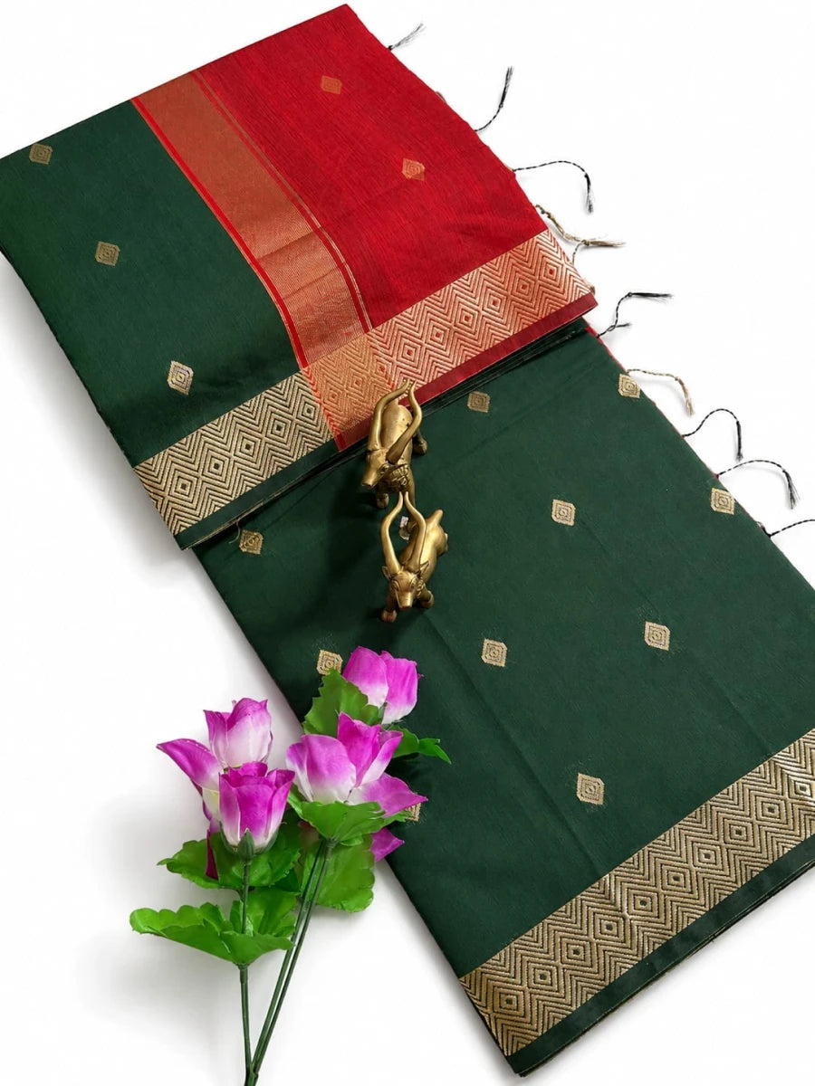 Traditional Handloom Inspired Zari Saree