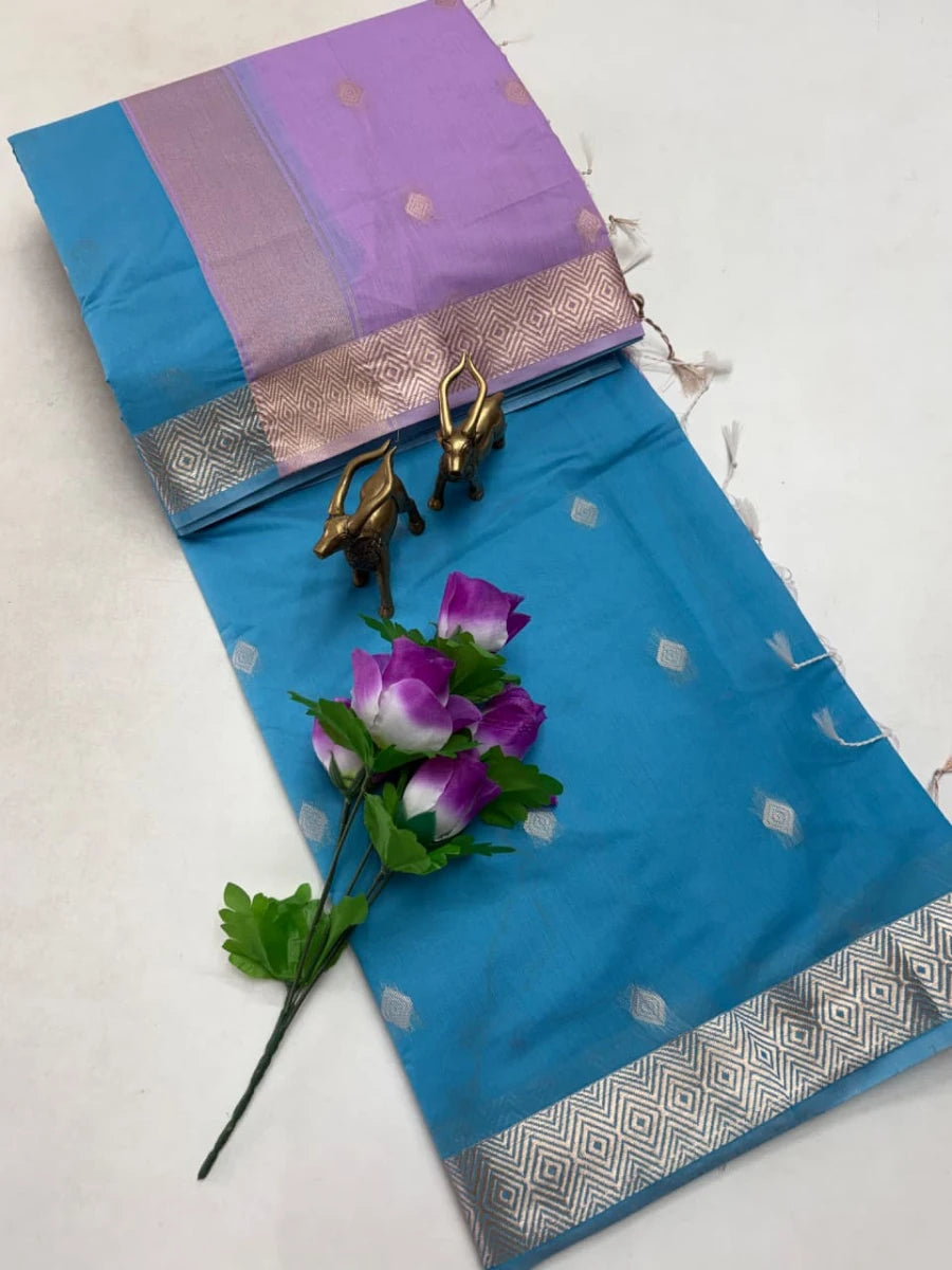 Traditional Handloom Inspired Zari Saree
