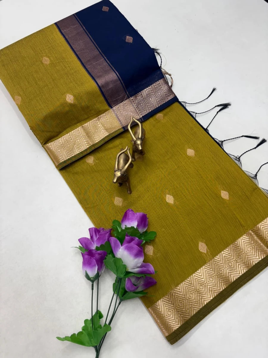 Traditional Handloom Inspired Zari Saree