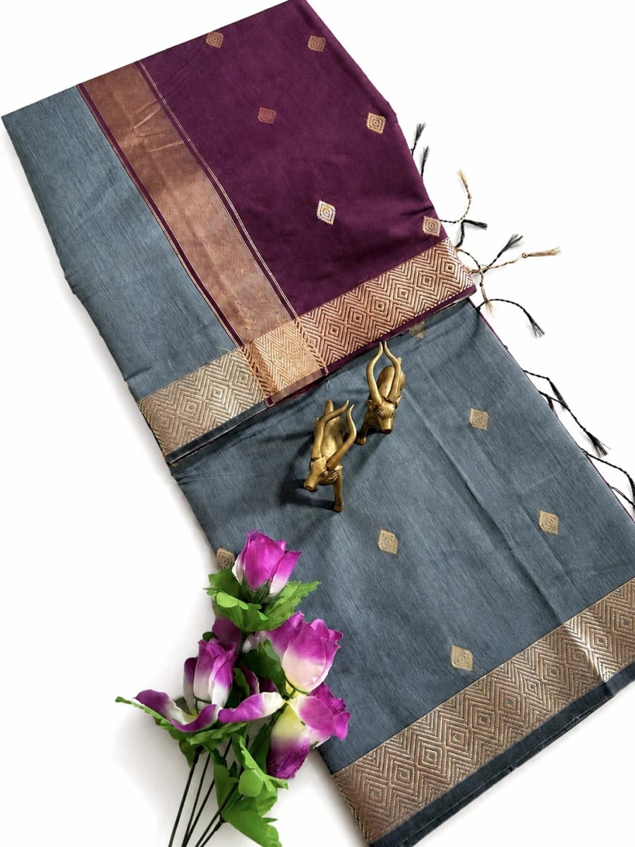 Traditional Handloom Inspired Zari Saree
