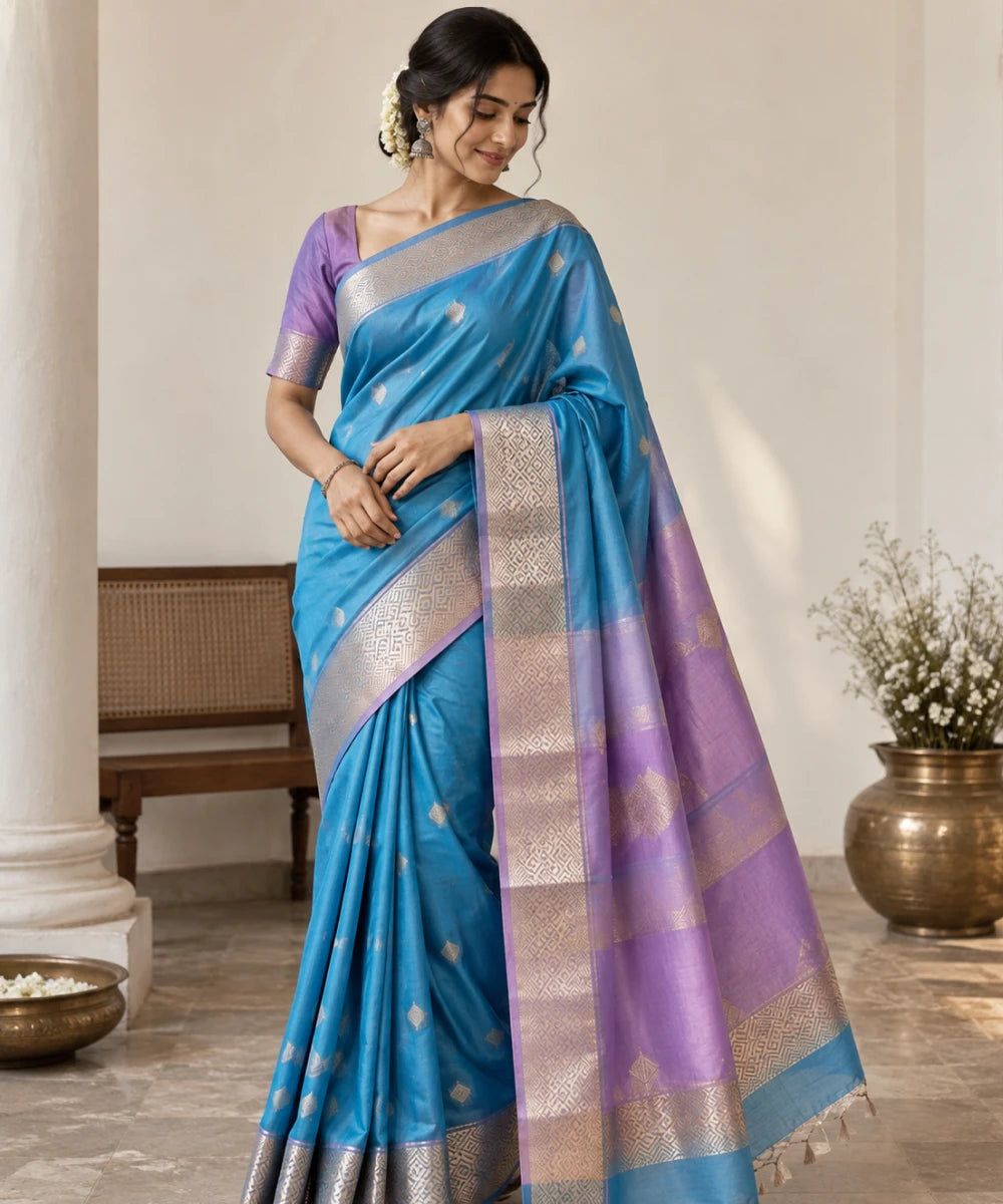 Traditional Handloom Inspired Zari Saree